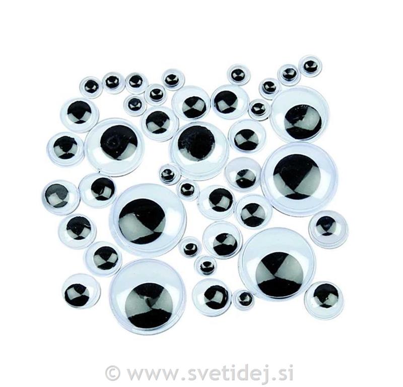 Gibljive oči 4-20 mm, set 1100
