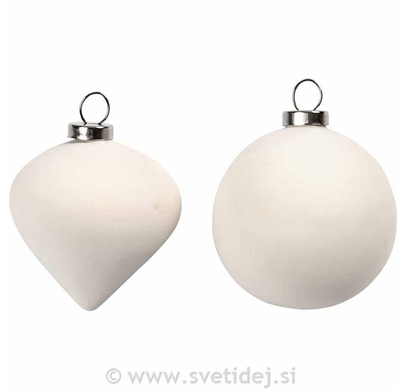 Božični obeski, 5 cm, set 12
