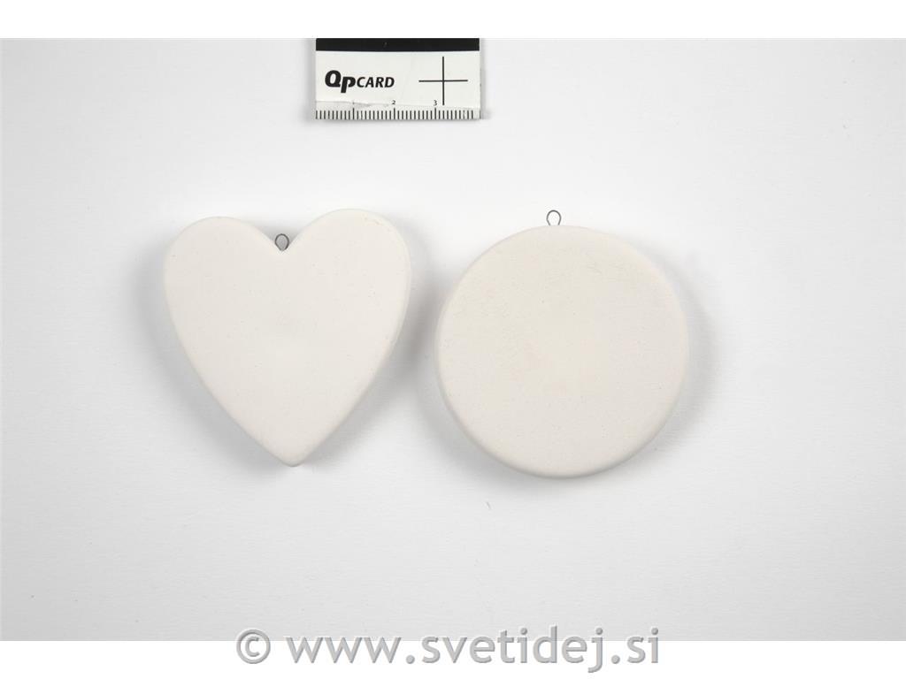 Keramični obeski 6 cm, set 8