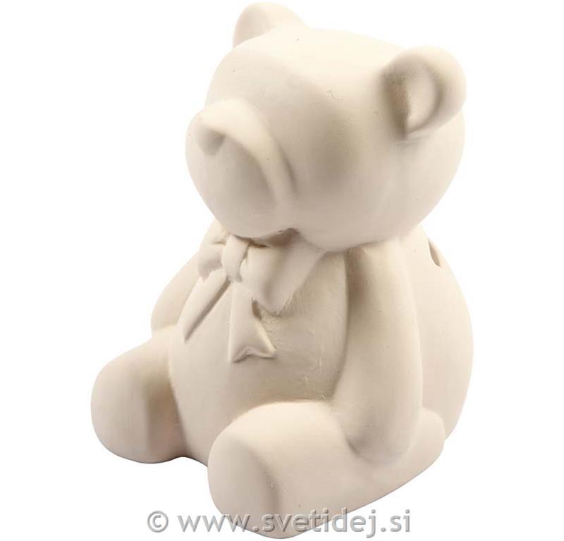 Keramični hranilnik medved 9 cm, set 10