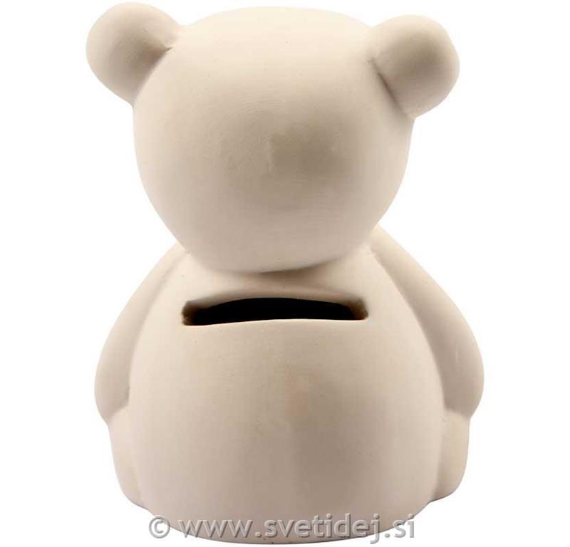 Keramični hranilnik medved 9 cm, set 10