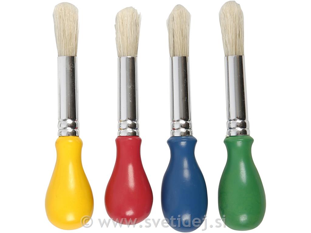 Čopiči ščetinasti, set 4