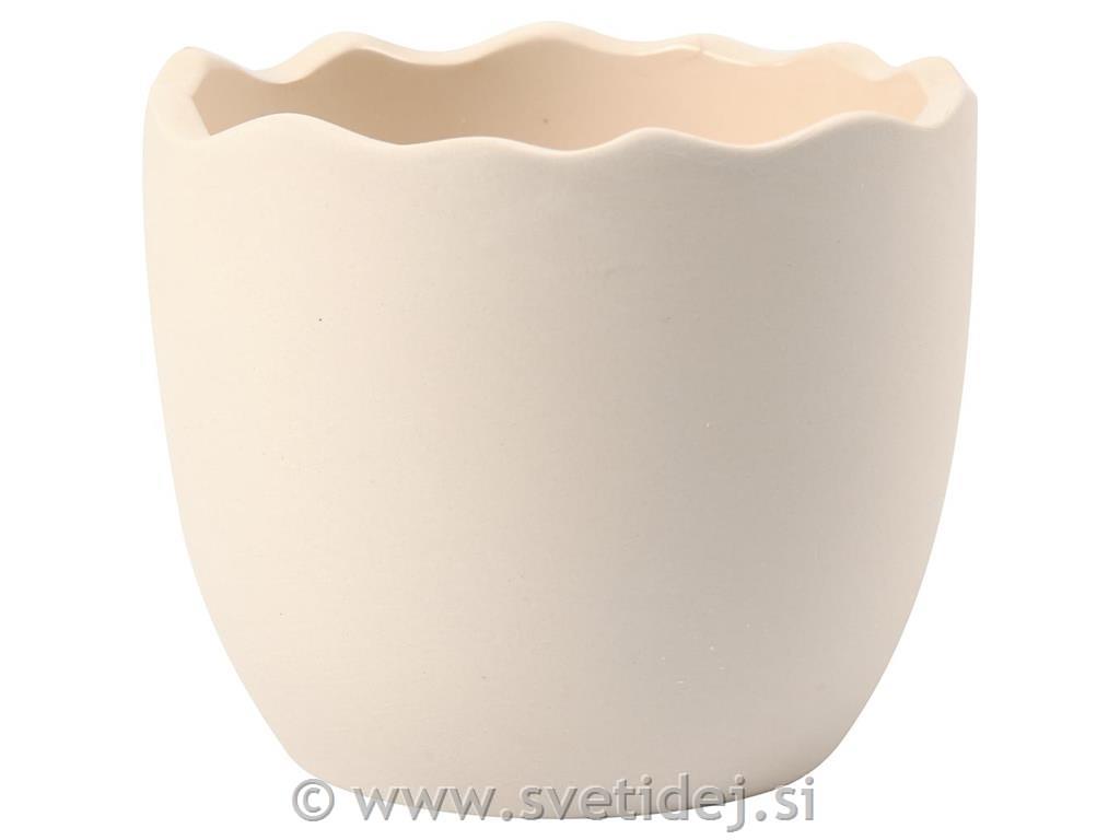 Lonček za cvetje glinen 7,5 cm, set 24