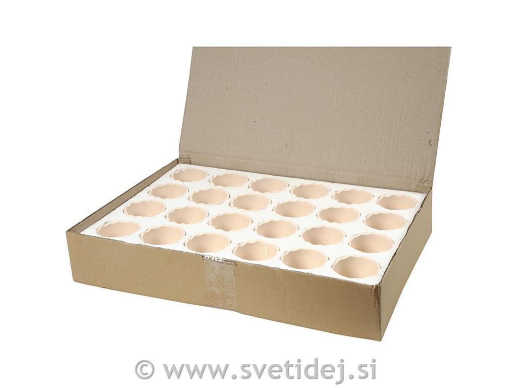 Lonček za cvetje glinen 7,5 cm, set 24