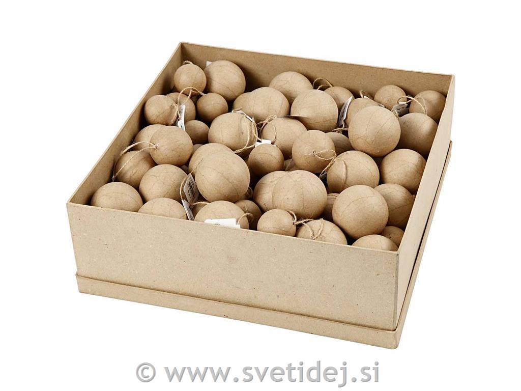 Okraski kroglice 4+5+6 cm, set 105