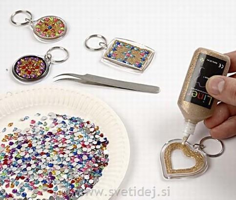 Obesek za ključe 40 mm, set 25