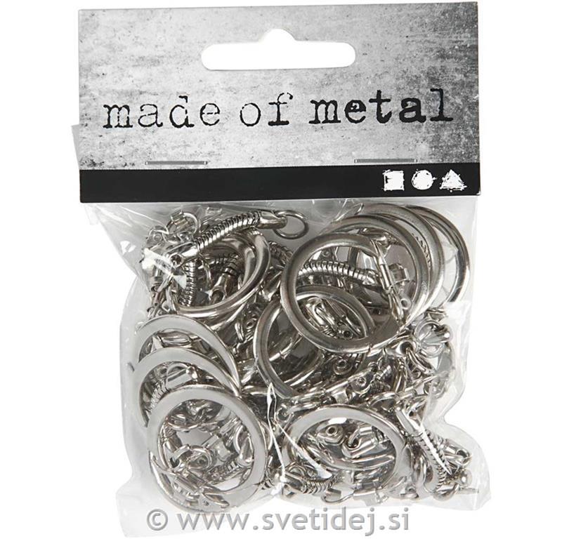 Obesek za ključe 2,3 cm, set 25