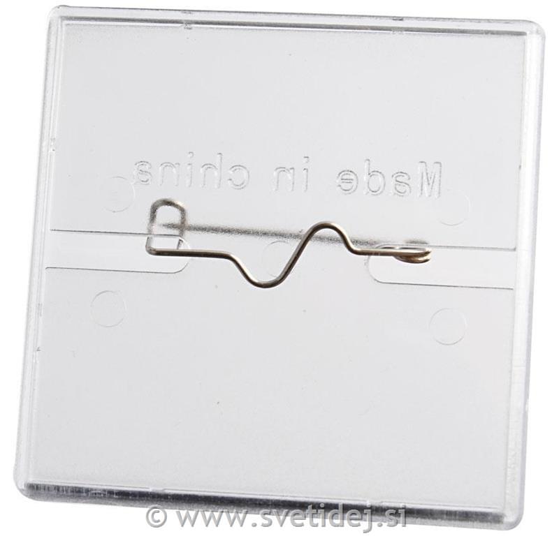 Plastična priponka 5,5x5,5 cm, set 5