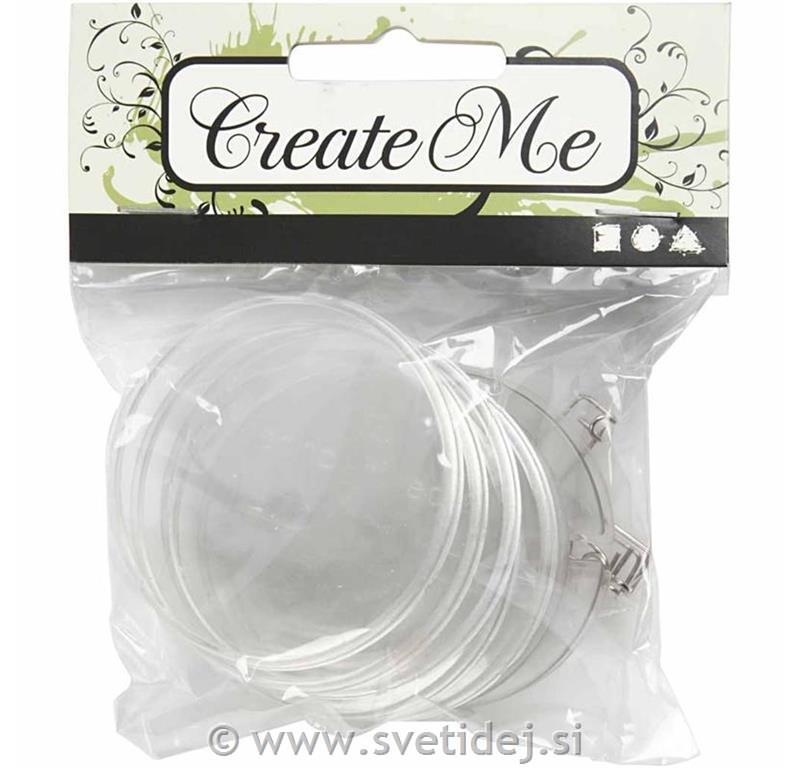Plastična priponka 5,5 cm, set 5