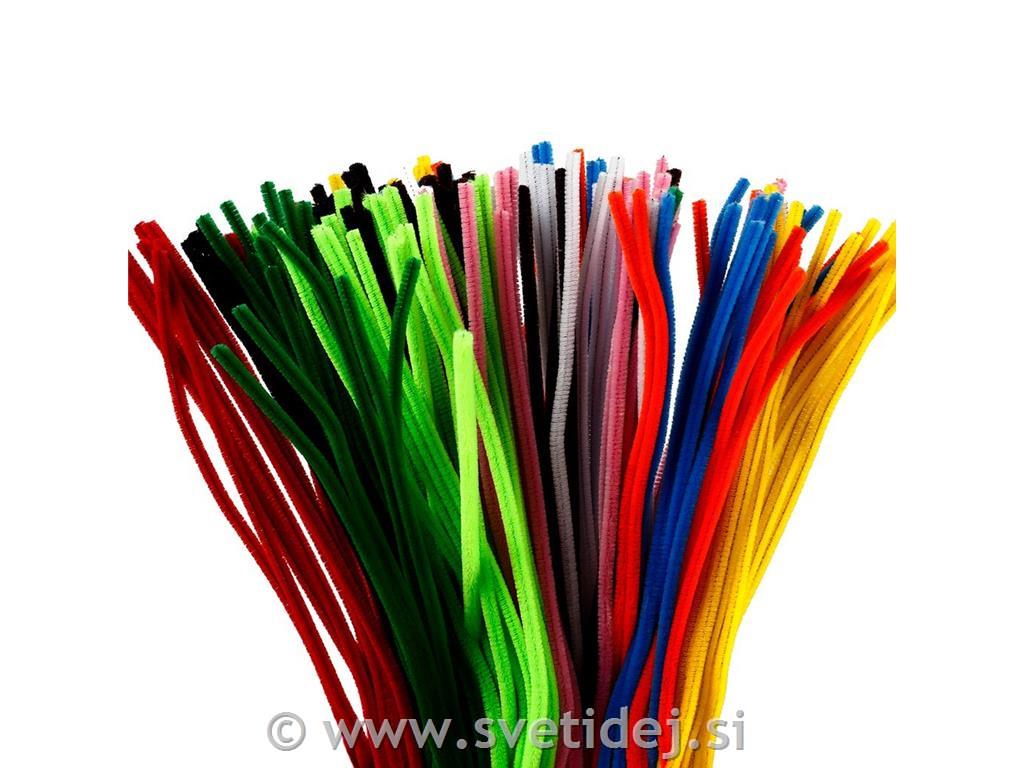 Kosmate žičke 6 mm, 45 cm, set 200