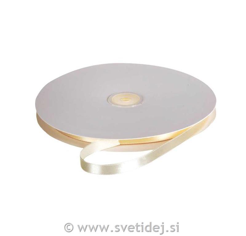 Trak saten 9 mm, krem, 100 m
