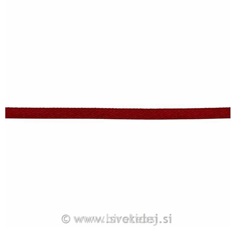 Saten trak 3 mm, rdeč, 100 m