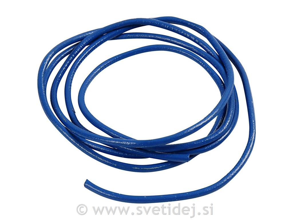 Usnjena vrvica 4 mm, mix, set 4