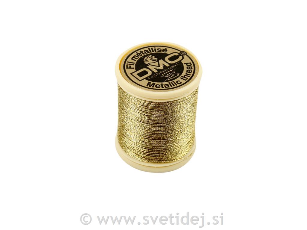 DMC metallic sukanec, 40 m, zlat