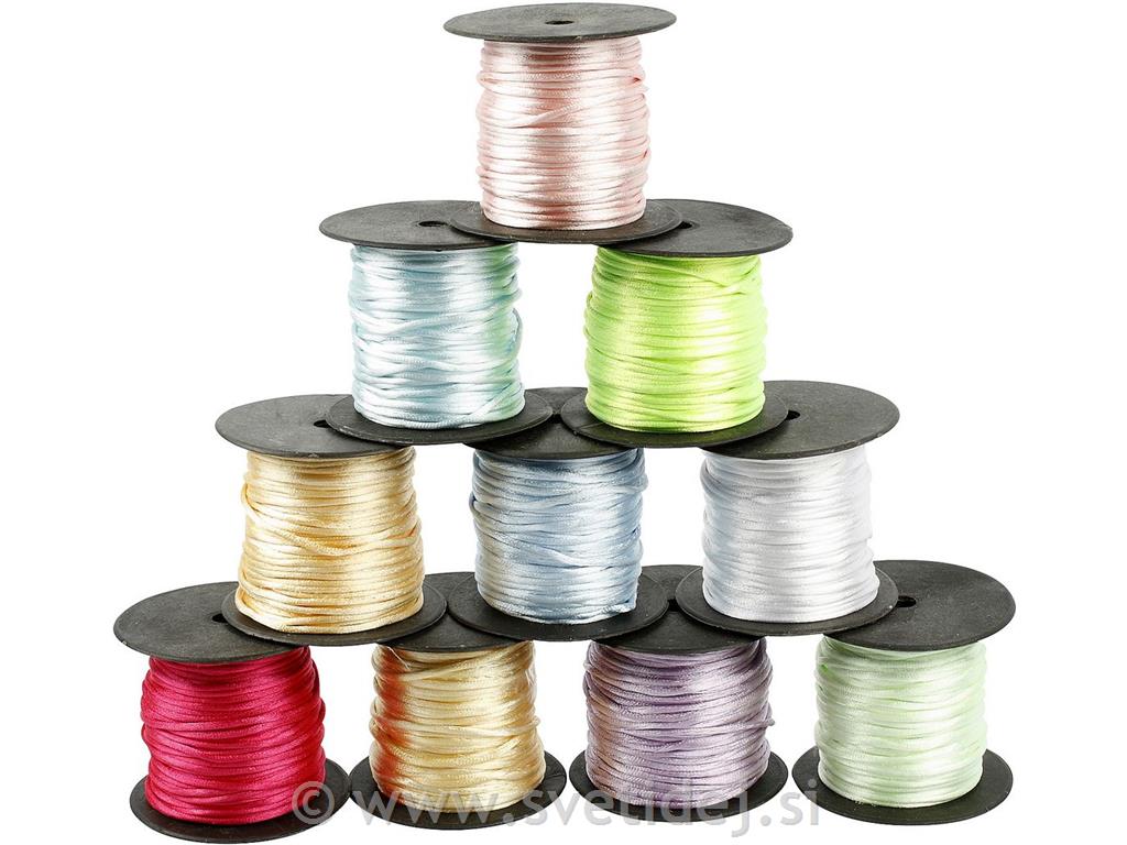 Saten vrvica 2 mm, 10x50 m