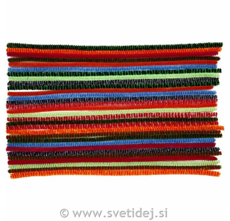 Kosmate žičke mix, 6 mm, 30 cm, set 30