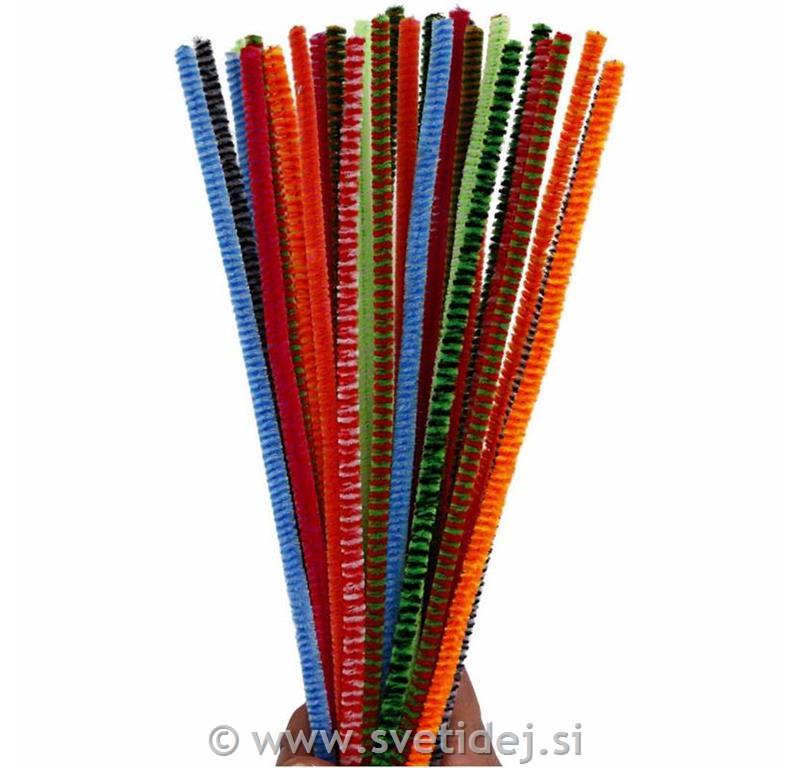 Kosmate žičke mix, 6 mm, 30 cm, set 30