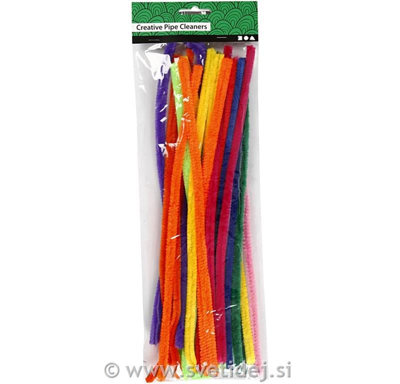 Kosmate žičke 6 mm, 30 cm, set 50