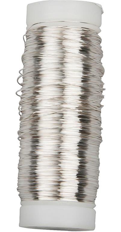 Žica posrebrena, 50 g, 0,3 mm,