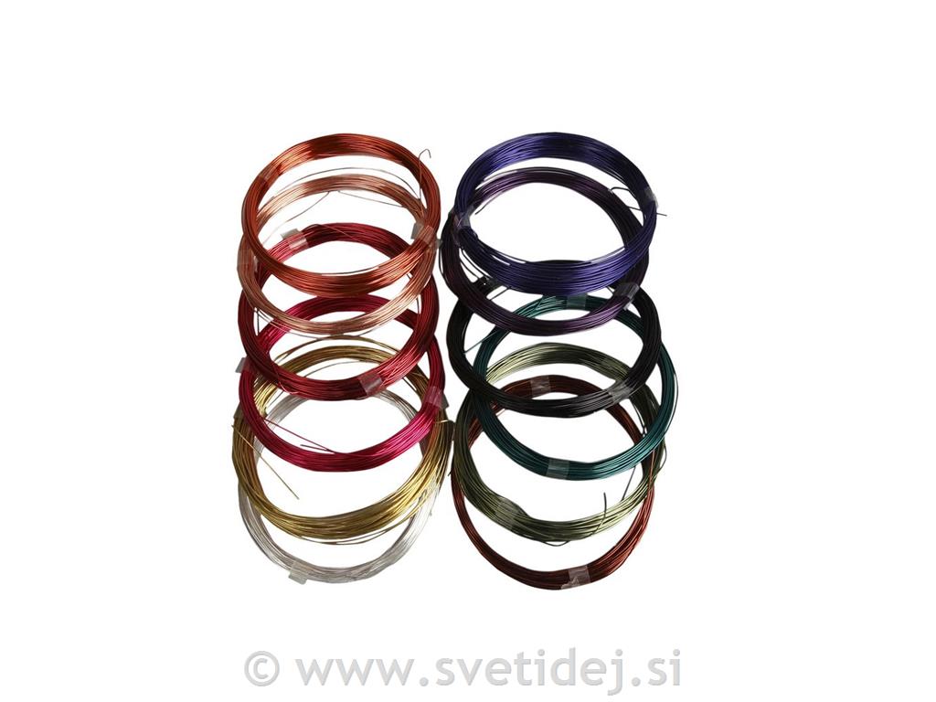 Žica mehka, 0,5 mm, set 12x8 m