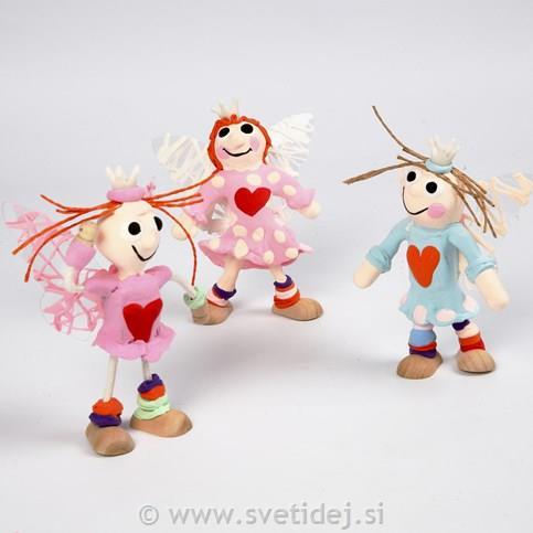 Lesene figure 12 cm, set 4