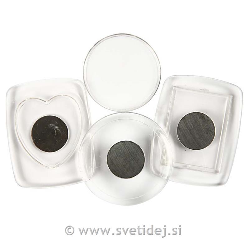 Magneti z akrilnimi ploščicami, set 3