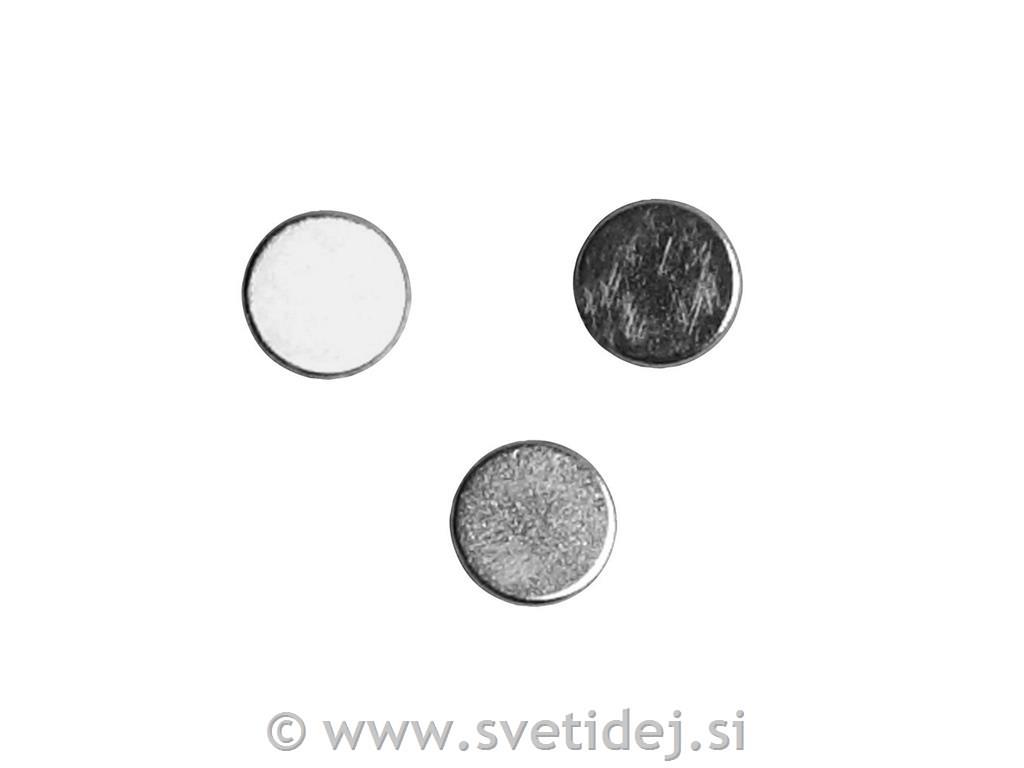 Močan magnet 5 mm, deb. 2 mm, set 10