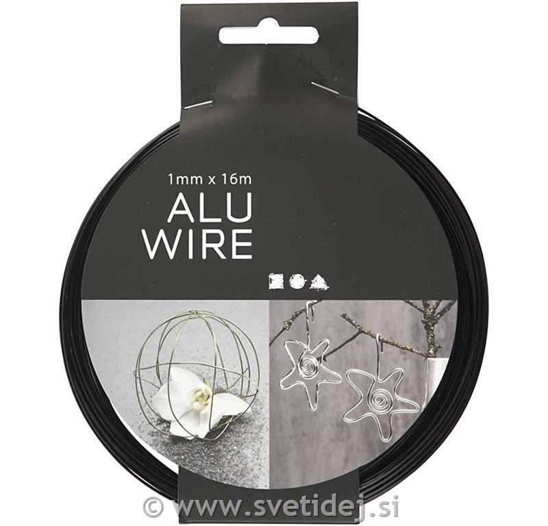 Žica za oblikovanje 1 mm, črna, 16 m