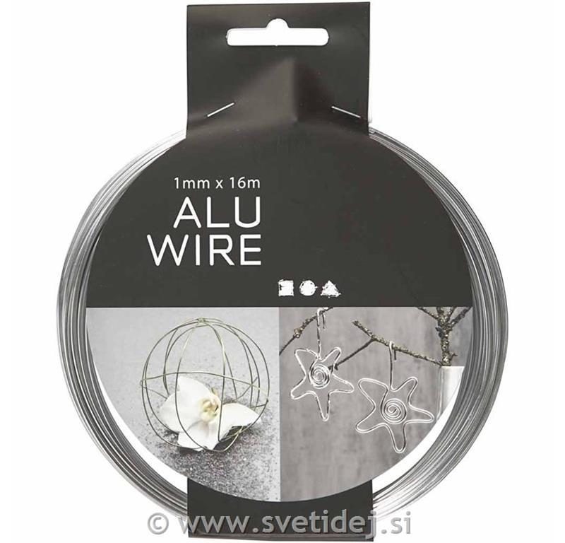 Žica za oblikovanje 1 mm, srebrna, 16 m