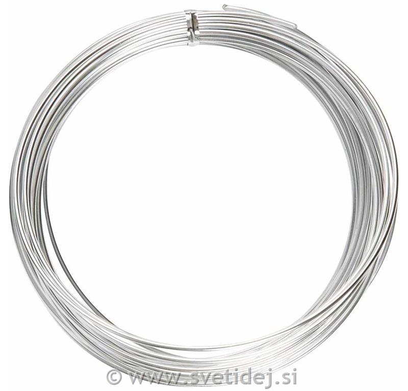 Žica za oblikovanje 2 mm, srebrna, 10 m