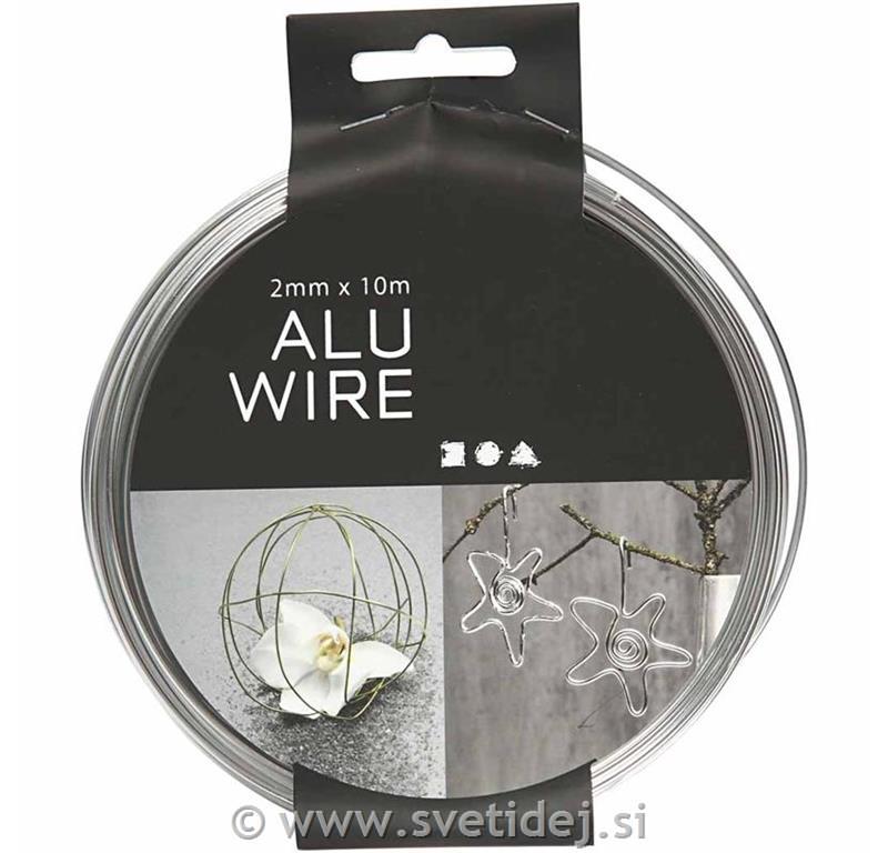 Žica za oblikovanje 2 mm, srebrna, 10 m