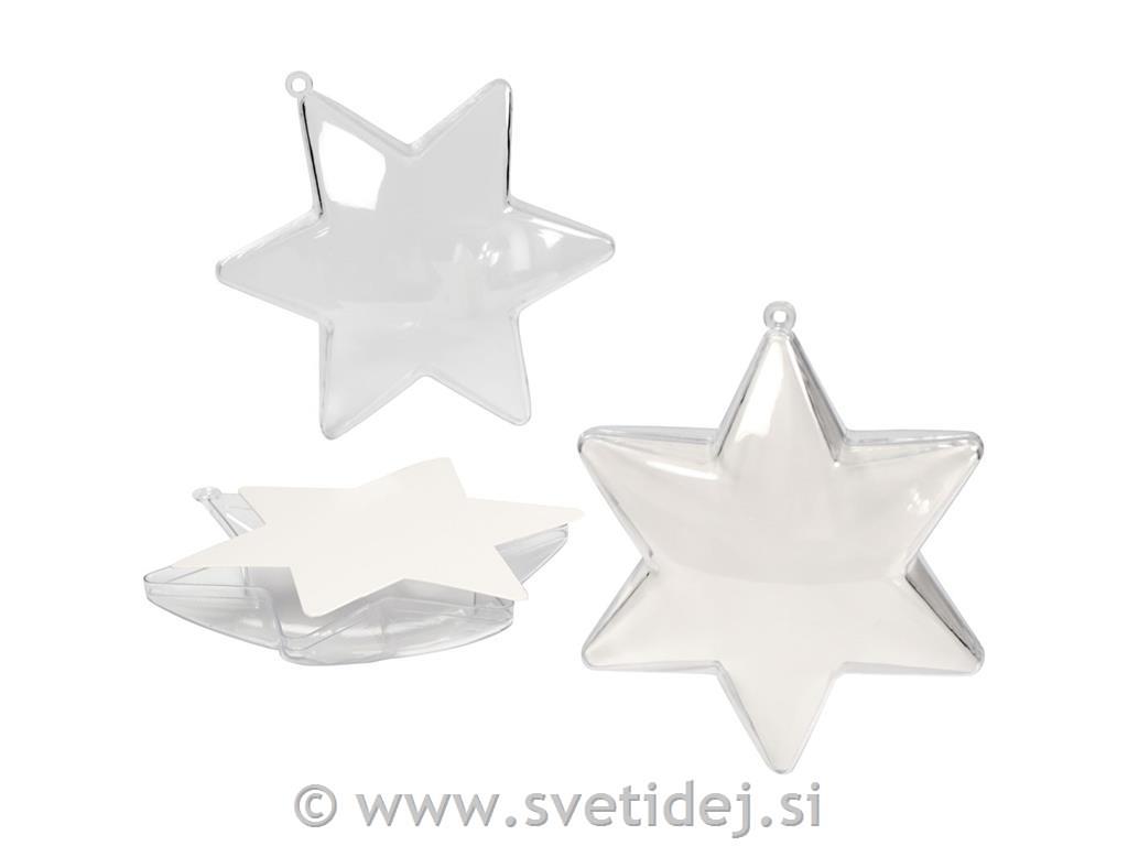 Zvezde dvodelne 10 cm, set 5