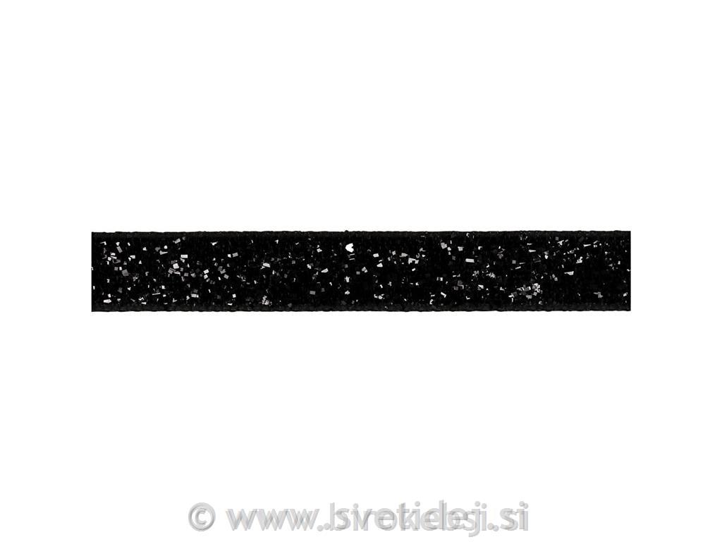 Deko trak črn, 10 mm, 5 m