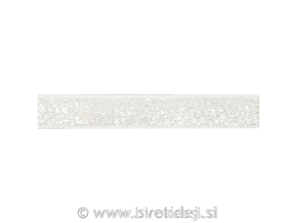 Deko trak bel svetleč, 10 mm, 5 m