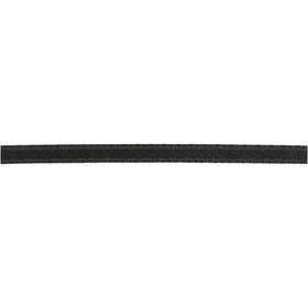 Trak saten črn, 3 mm, 15 m