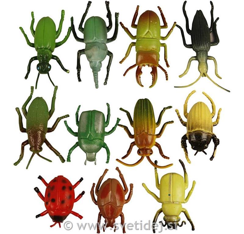 Plastični insekti 5 cm, set 60
