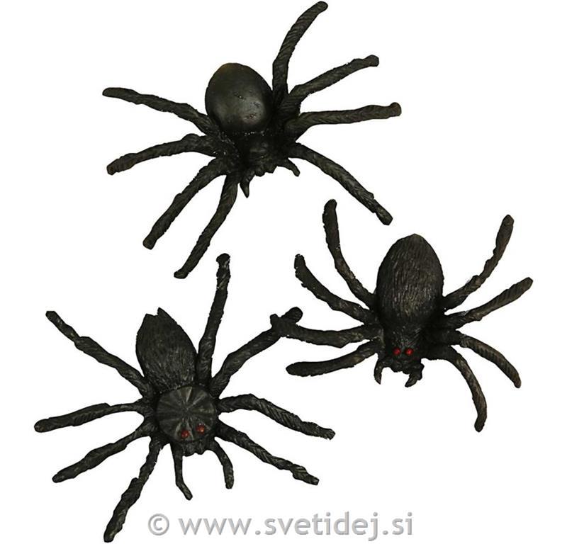 Plastični pajki 4 cm, set 60