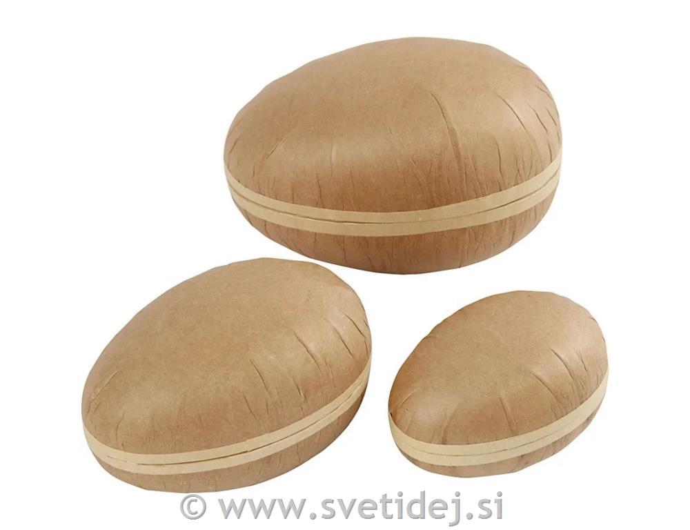 Jajca 12+15+18 cm, set 3