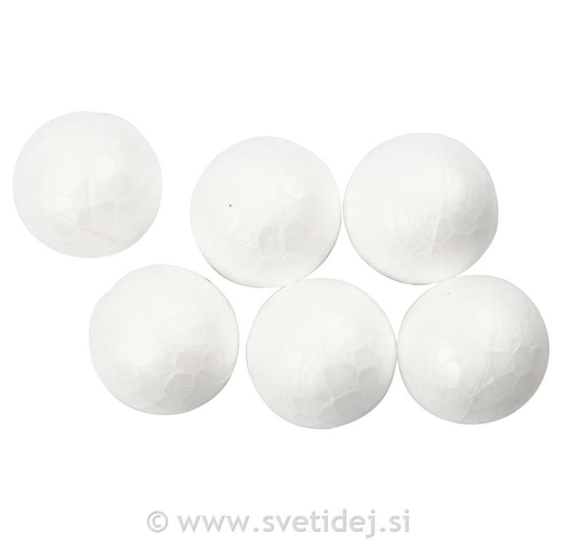 Stiropor kroglice, 1,5 cm, set 200