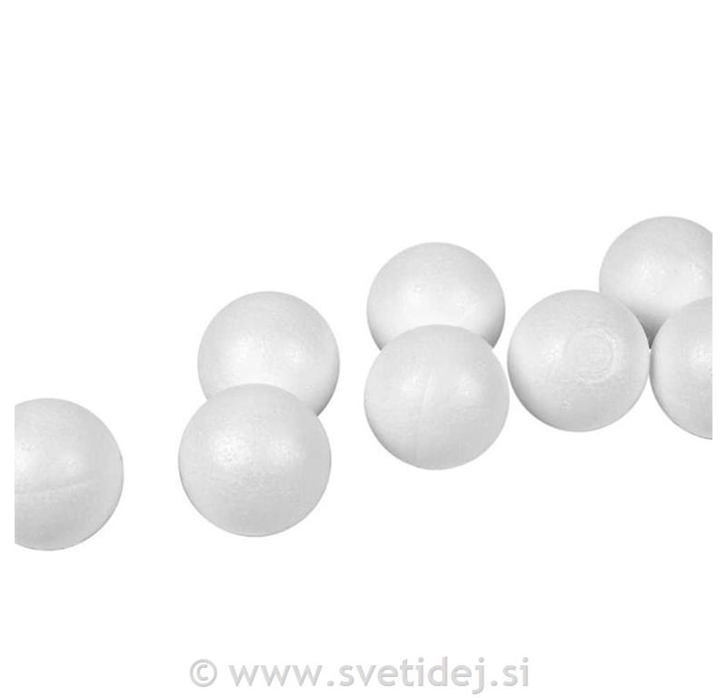 Stiropor kroglice, 4 cm, set 10