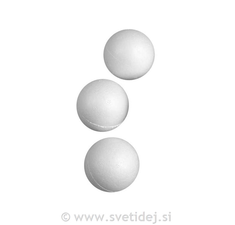 Stiropor kroglice, 5 cm, set 5