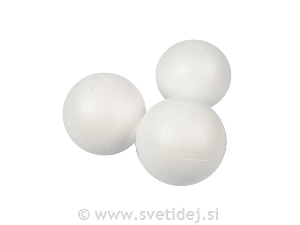 Stiropor kroglice, 8 cm, set 25
