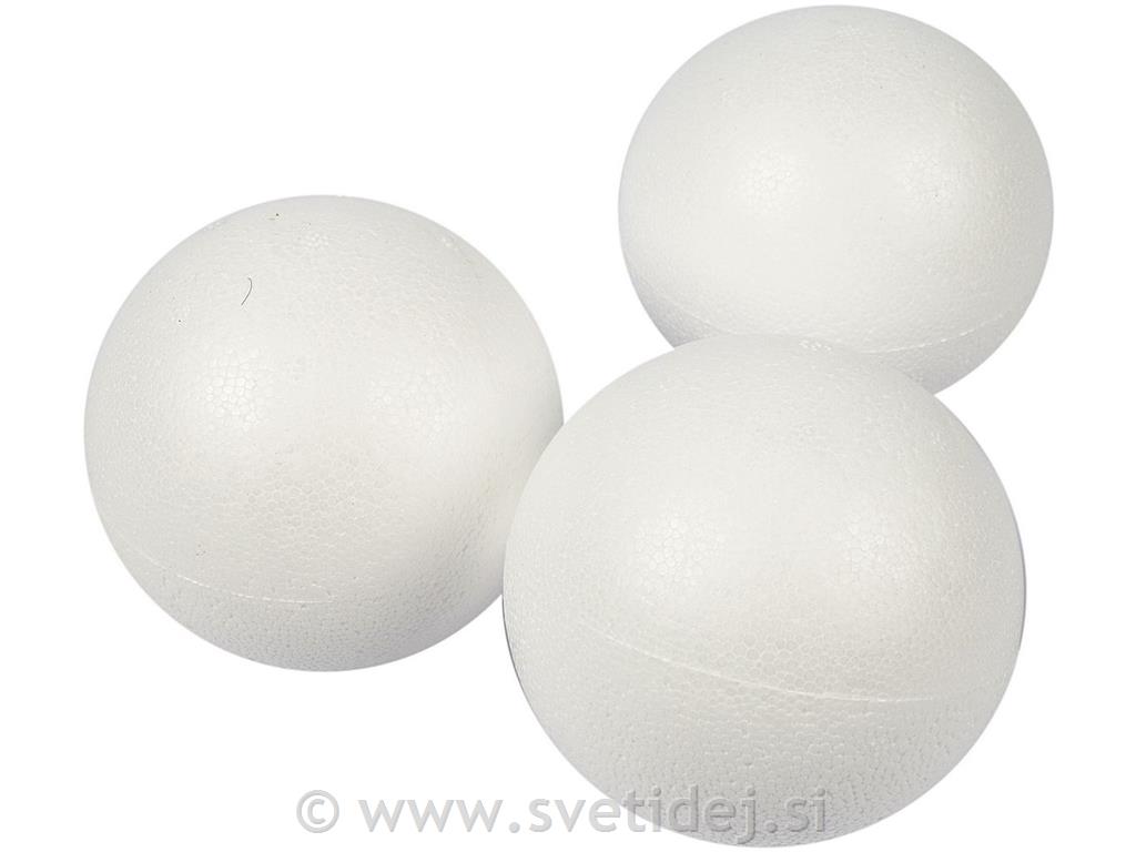 Stiropor kroglice, 8 cm, set 5