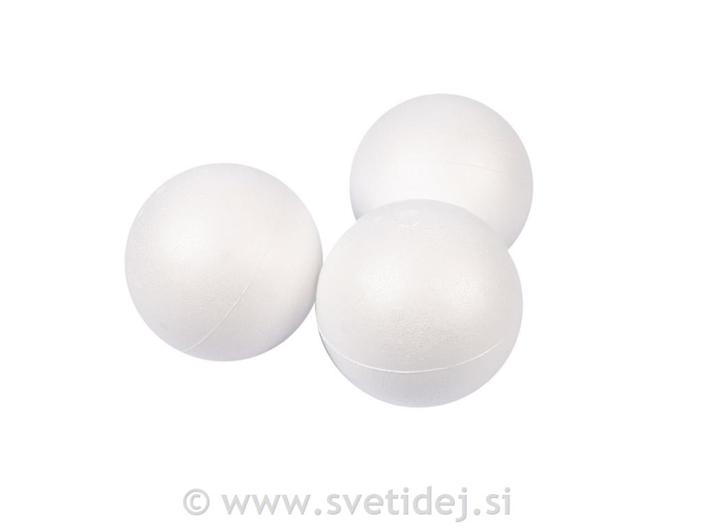 Stiropor kroglice, 10 cm, set 5