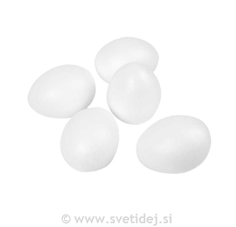 Stiropor jajce, 8 cm, set 5