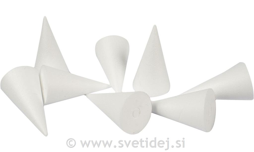 Stiropor stožci, 11 cm, set 5