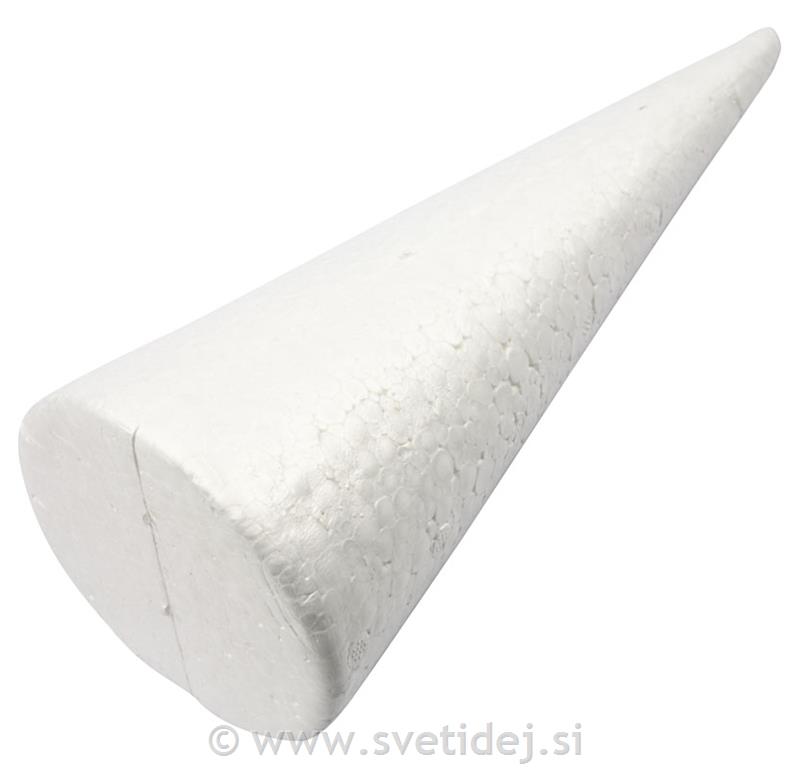 Stiropor stožec, 25x10 cm