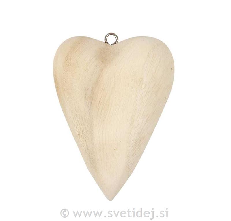 Leseno srce, 11,5x8,5x3 cm