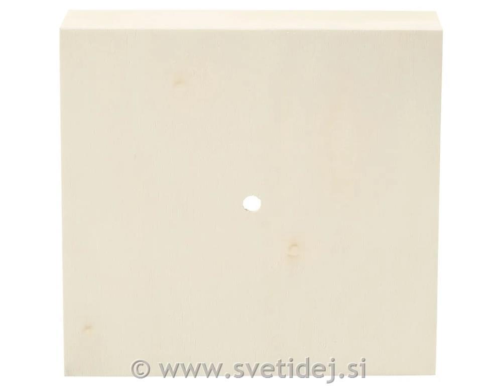 Lesena škatla za uro 19x19x3