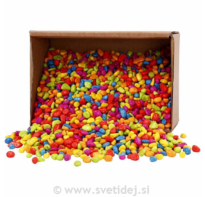 Mozaik barvni kamni 8-10 mm, 2 kg